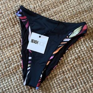 BEACH RIOT McKenna Bottom in Rainbow Zebra NWT Size S